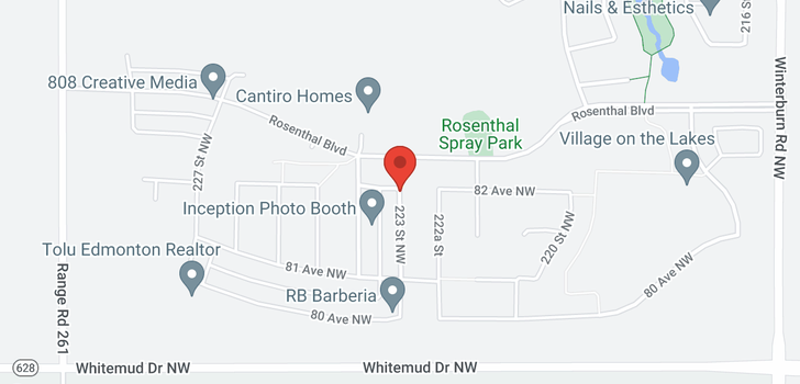 map of 8608 223 ST NW